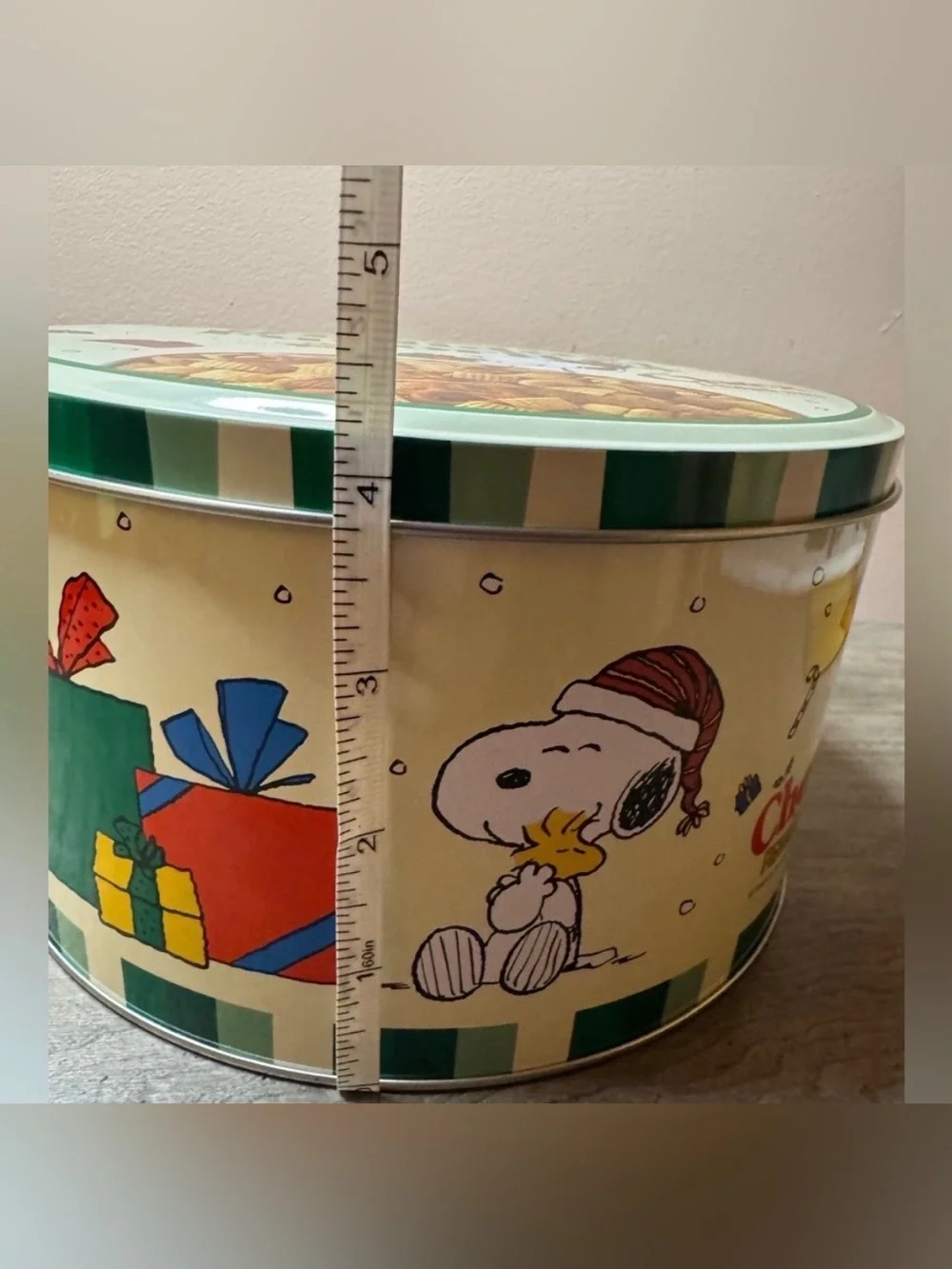 Peanuts and Chex Collab Holiday Tin Container 2025